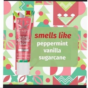 Hempz Crushed Peppermint Sugar Herbal Lip Balm 3-Pack Set NWT
